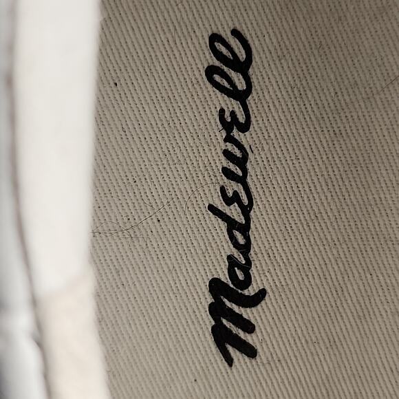 ๐MADEWEL SIDEWALK LOWTOP WHITE LEATHER UNISEX SNEAKERS MENS 7.5 LADIES 9 NWOB - Picture 8 of 16